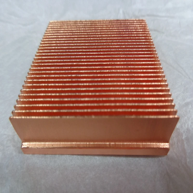 

Pure Copper Heatsink 100x40x11mm Skiving Fin Heat Sink Radiator for Electronic RAM Chip LED VGA Cooling Cooler