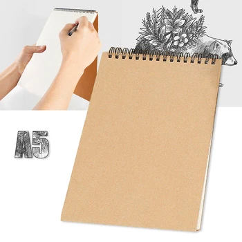 

A5 30 Sheets Drawing Art Paper Sketch Book Portable Sketchbook Drawing Book Hand Painting Notebook for Art School Supplies