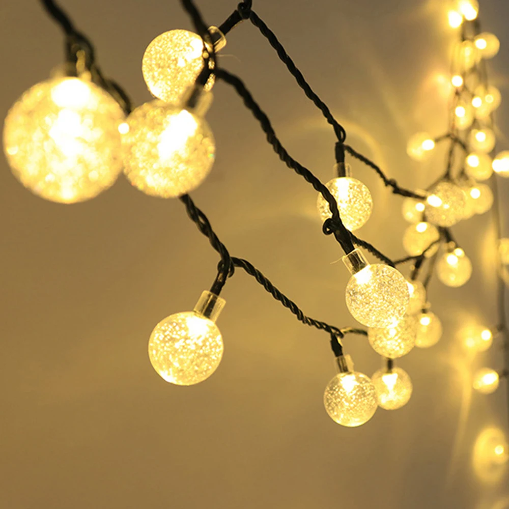 

Led String Lights Fairy Gypsophila Bubble Ball Lamp Holiday Lighting Garland Battery USB Indoor For Christmas Wedding Decoration