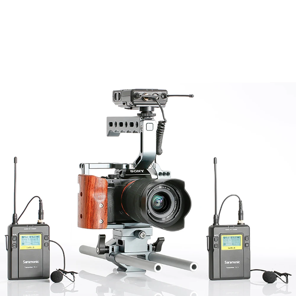 Saramonic UwMic9 беспроводной микрофон UHF Беспроводной Lavalier видео для DSLR Canon Nikon Sony камера