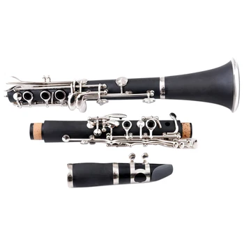 

17 Keys Gloves Cleaning Cloth Gift Musical Instruments Student B Flat Woodwind Mouthpiece Clarinet With Storage Box Screwdriver