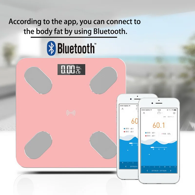 Весы напольные с Bluetooth и подсветкой для ванной комнаты|Напольные весы| |