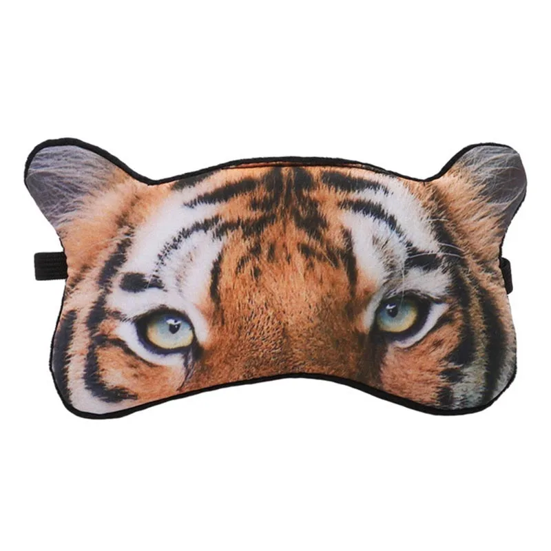 Маска для глаз животных дышащая забавная с рисунком тигровая лиса Собачьи глаза