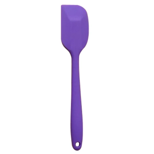  Silicone Spatula Spoon Kitchen Utensil Cake Mixer Cooking Baking Mixer Scraper(Purple)21CM