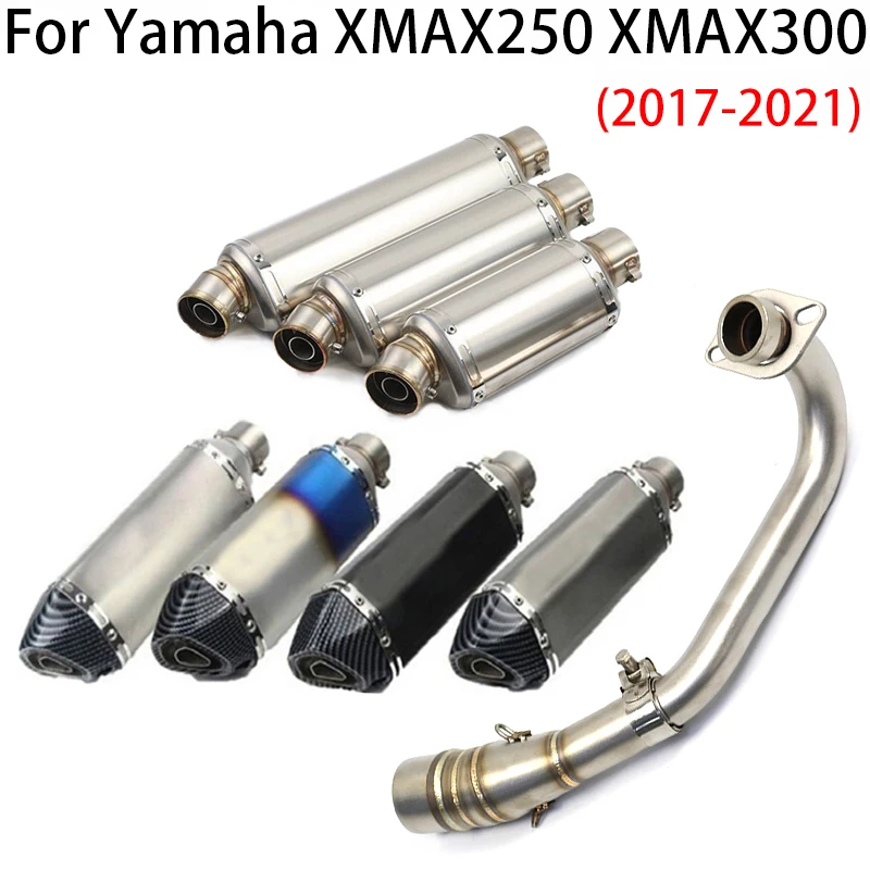 

Modified Motorcycle Exhaust Front Link Pipe With Muffler DB Killer Section Escape Moto for Yamaha XMAX250 XMAX300 2017-2021