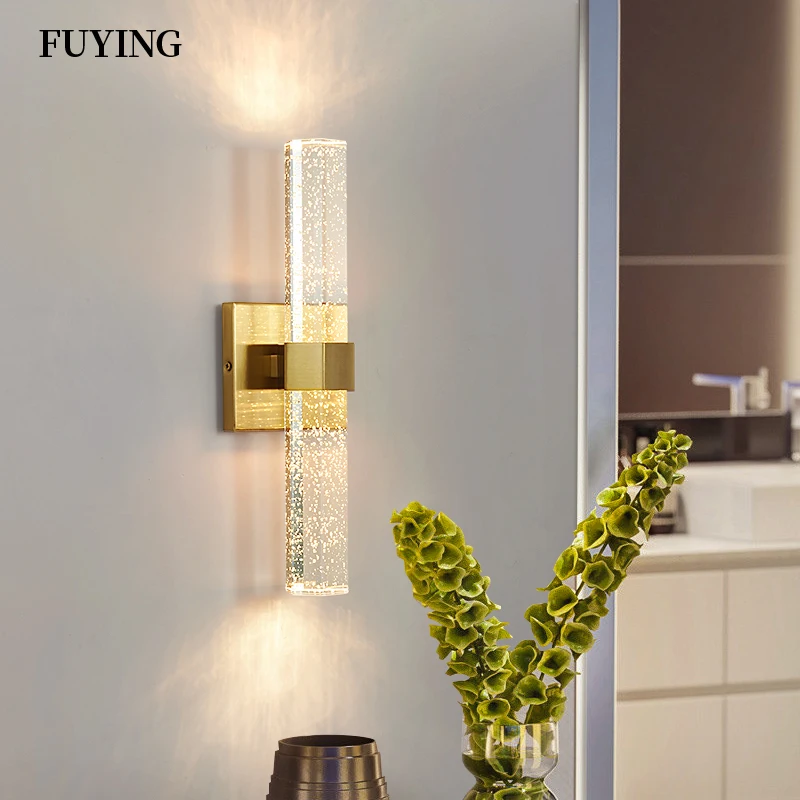 Modern Transparent Gold LED Wall Lamp 1