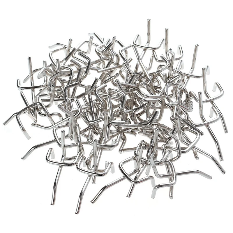 50Pcs Durable Carbon Steel Practical Pegboard Hooks Garage Workshop Storage Work Shop Organization Display Hanging Tool | Дом и сад