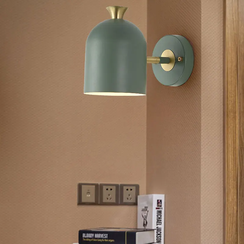 Modern Nordic simplicity LED Creativity colour wall light kitchen dining room bed room foyer study aisle Children Room Wall Lamp
