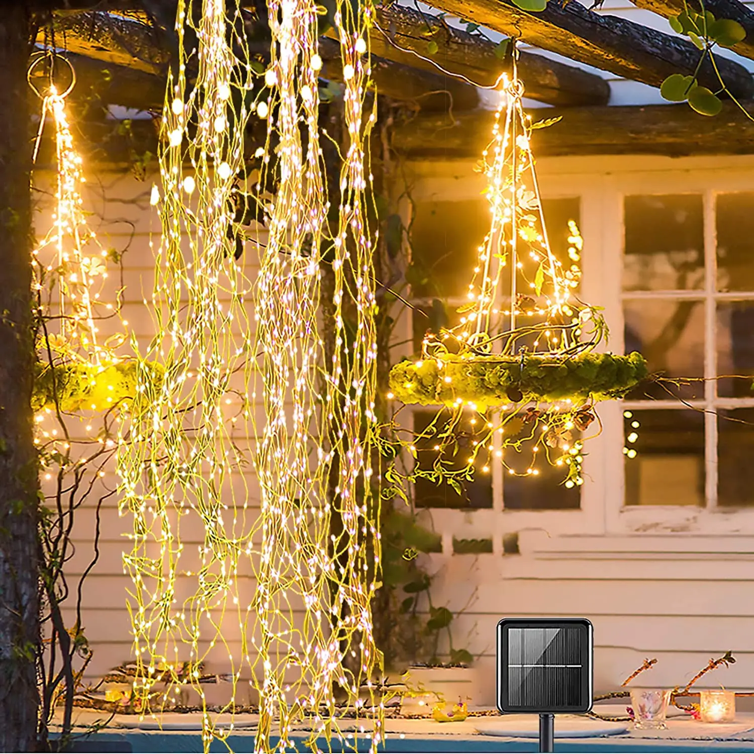 100/200/400 LEDs Vine Branch Light String 10*2m Fairy Holiday Waterfall Icicle Lamp for Wedding Party Xmas Tree Garland Decor | Лампы и