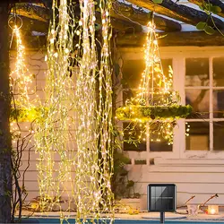 100/200/400 LEDs Vine Branch Light String 10*2m Fairy Holiday Waterfall Icicle Lamp for Wedding Party Xmas Tree Garland Decor