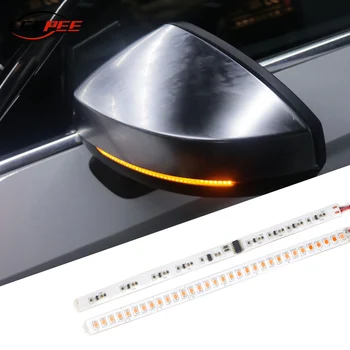 

LEEPEE Flowing Turn Signal Lamp Rear View Streamer Strip Car Modified Motorcycle Turn Signal Light Auto Accessories DC 12V