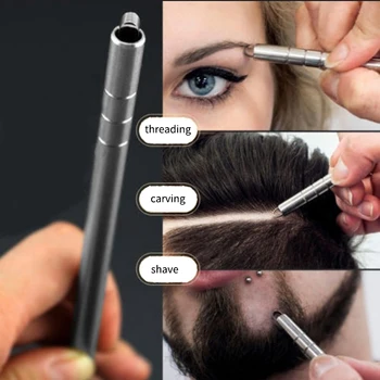 

Hair Tattoo Pattern Styling Facial Eyebrow Styling Equipment, Hair Sculpting Pen + 10 Blades