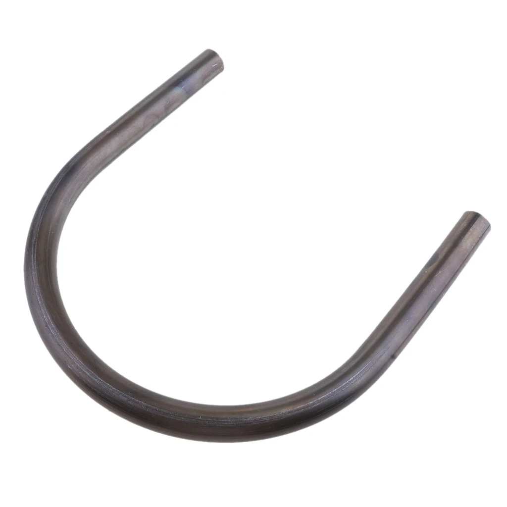 Universal Motorcycle Seat Hoop Rear Seat Frame Loop Bracket Grab Rail Bars Handle DIY Accessory, Black, Metal - 230mm