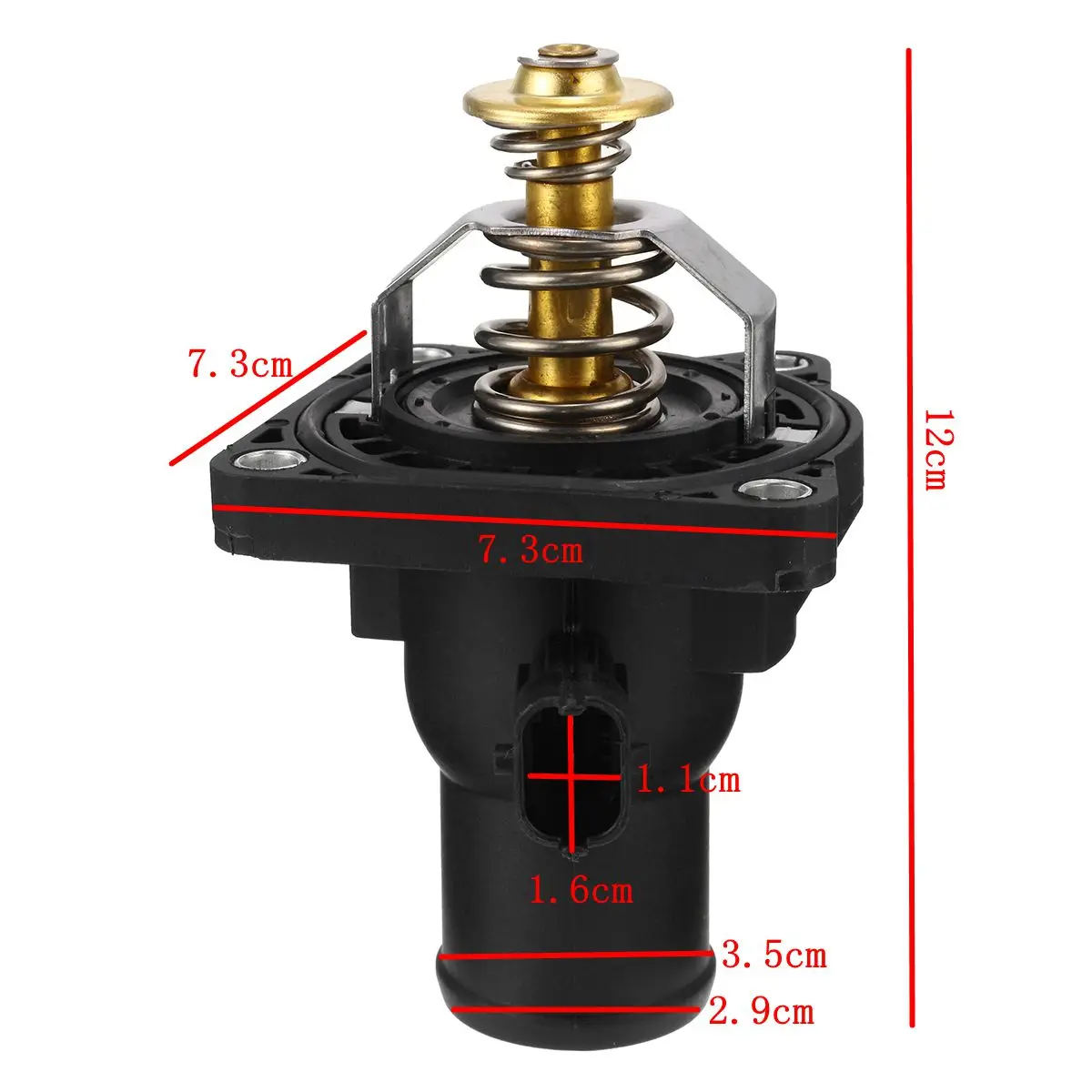 Car Thermostat with Housing For Chevrolet Aveo Opel Vauxhall Insignia Mokka for Astra 2009- 55564891 55587349 Replacement