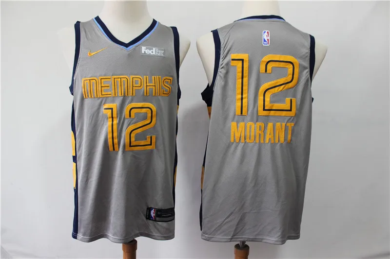 Мужской баскетбольный мяч Memphis#12 Ja Morant майки