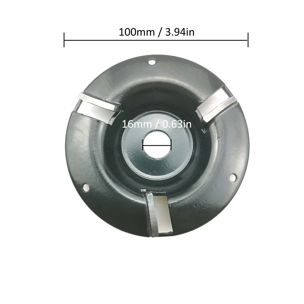 arc-three-gray 100 Три/шесть зуба красный/синий мощность резьба по дереву дисковый инструмент фреза для 16 мм Диафрагма угловая шлифовальная машина Диаметр 90/100 мм полировка - Цвет: arc-three-gray 100