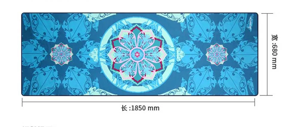 185*68 см классический мандола Йога полотенце нескользящий портативный Дорожный Коврик Для Йоги Полотенце Пилатес покрытие фитнес печать йога одеяло