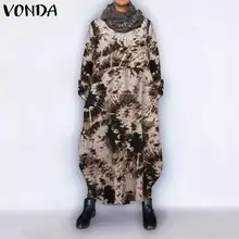 Женское осеннее платье женские повседневные кофты vonda 2021