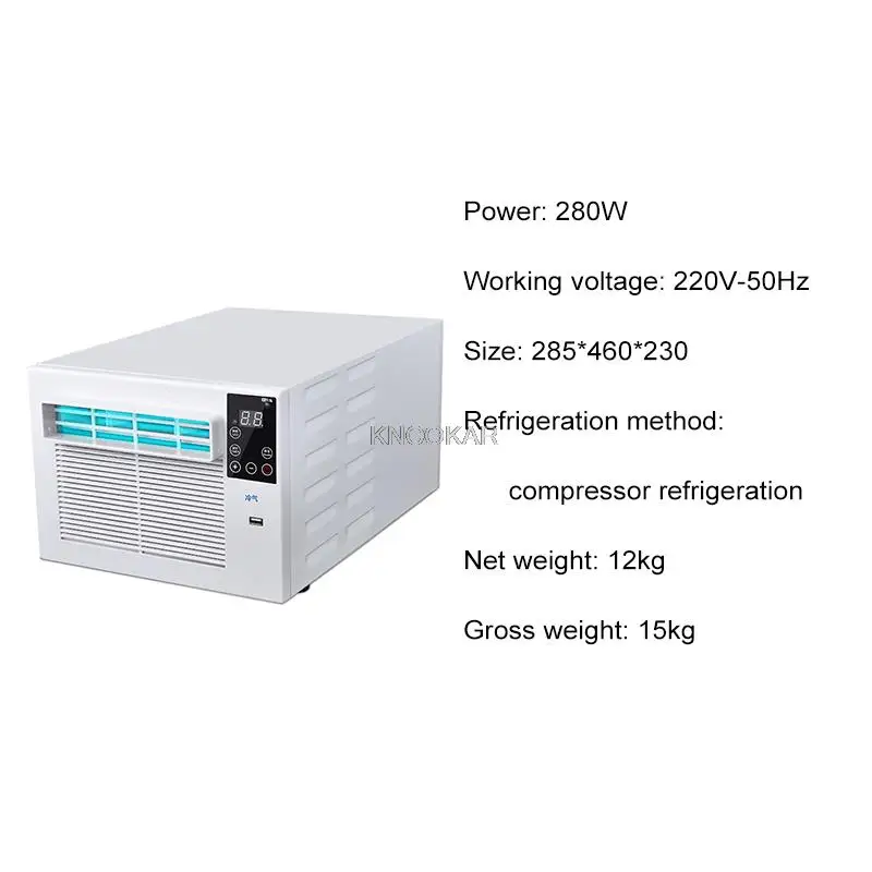 Room Dormitory Portable Air Cooler Remote Control Small Desktop Refrigeration Air Conditioning Fan Panel Air Conditioning