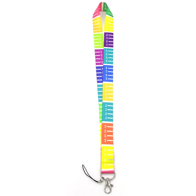 

12Pcs Colored Ruler Phone Charm Lanyard for Keys ID Card Badge Holders Cell Phone Case Neck Straps Camera Keycord Lanyards