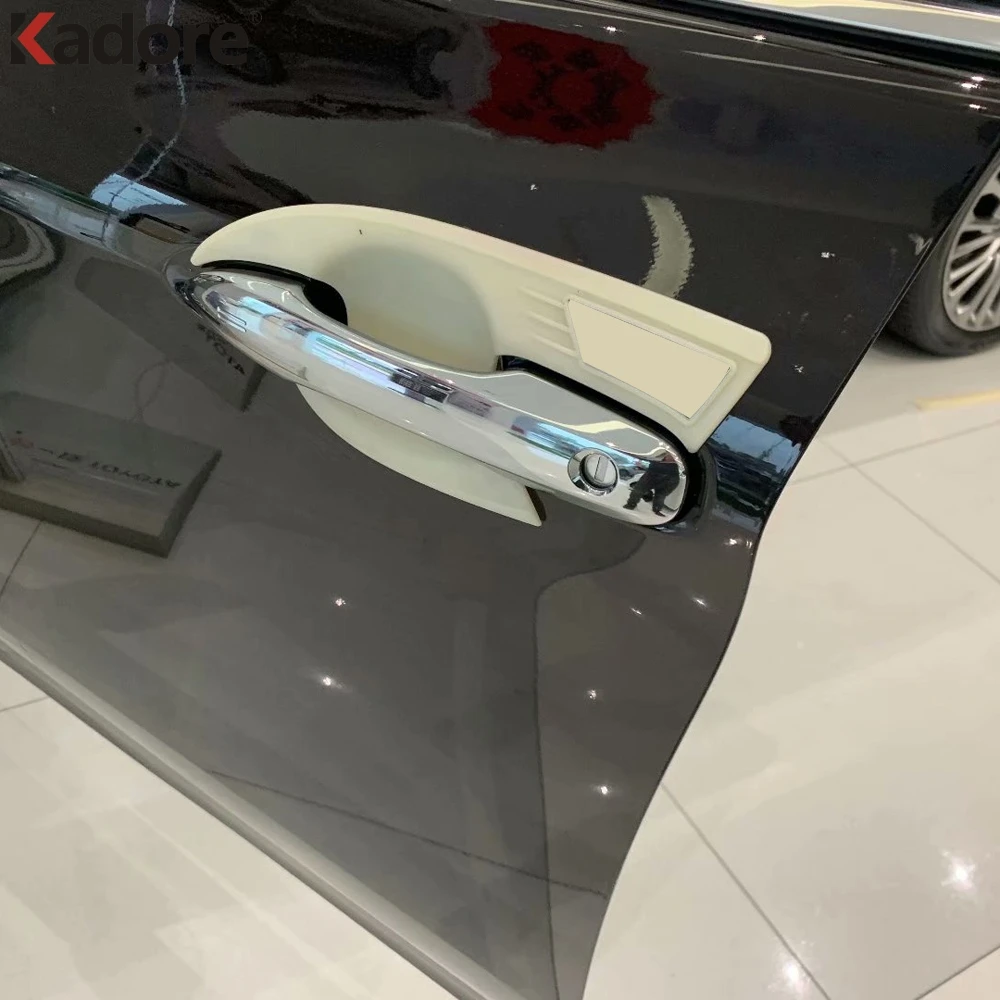 Боковая крышка ручки двери из углеродного волокна для Toyota Avalon 2019 2020 отделка