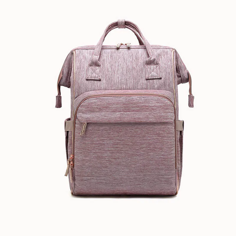 pink Сумка для подгузников, модная сумка для мам, для беременных, большая сумка для кормления, рюкзак для путешествий, дизайнерская сумка для коляски, сумка для малышей, рюкзак для подгузников - Цвет: pink