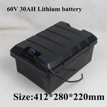 

High Power 60V Ebike Lithium Battery 60V 30AH Li-Ion Battery Pack with 50Amp BMS for 2000W 3000W Scooter Motor 3kw + 5A Charger
