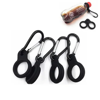 

10pcs/set Water Bottle Portable Holder Mini Manual Clip Silicone Outdoor Climbing Emergency Tools Hang Buckle Handheld Ring