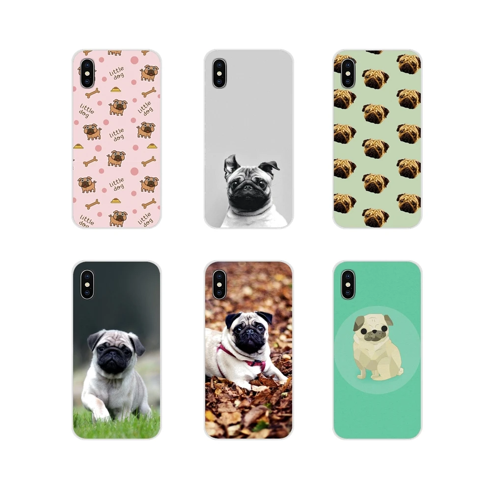 Для Xiaomi Redmi 4A S2 Note 3 3S 4 4X 5 Plus 6 7 6A Pro Pocophone F1 Animal Cute Pug Dog аксессуары чехлы для телефонов