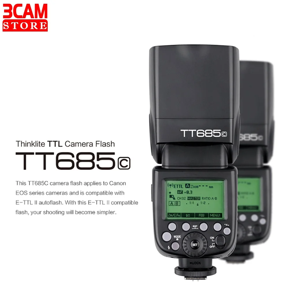 Godox Фотовспышка TT685 TT685C TT685N TT685S TT685F TT685O Вспышка для камеры Canon Nikon Sony Fujifilm