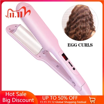 

Hair Curling Iron Ceramic Triple Professional Triple Pipe Hair Curler Egg Roll Hair Styling Tools Hair Styler Wand Curler Irons