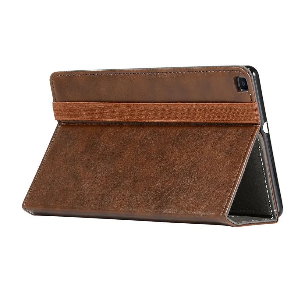 Brown Чехол для Samsung Galaxy Tab A 8,0 SM-T290 SM-T295 SM-T297 кожаный чехол с откидной крышкой и подставкой чехол с функцией автоматического сна смарт-чехол - Цвет: Brown