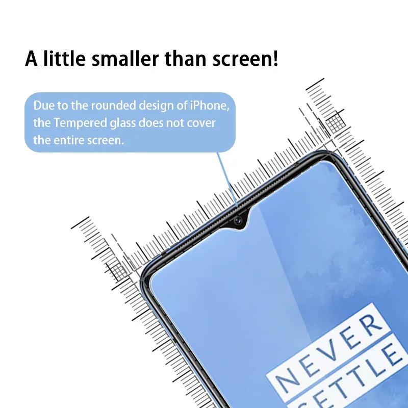 Premium 9H Tempered Glass Screen Protector - 3 Pack Transparent