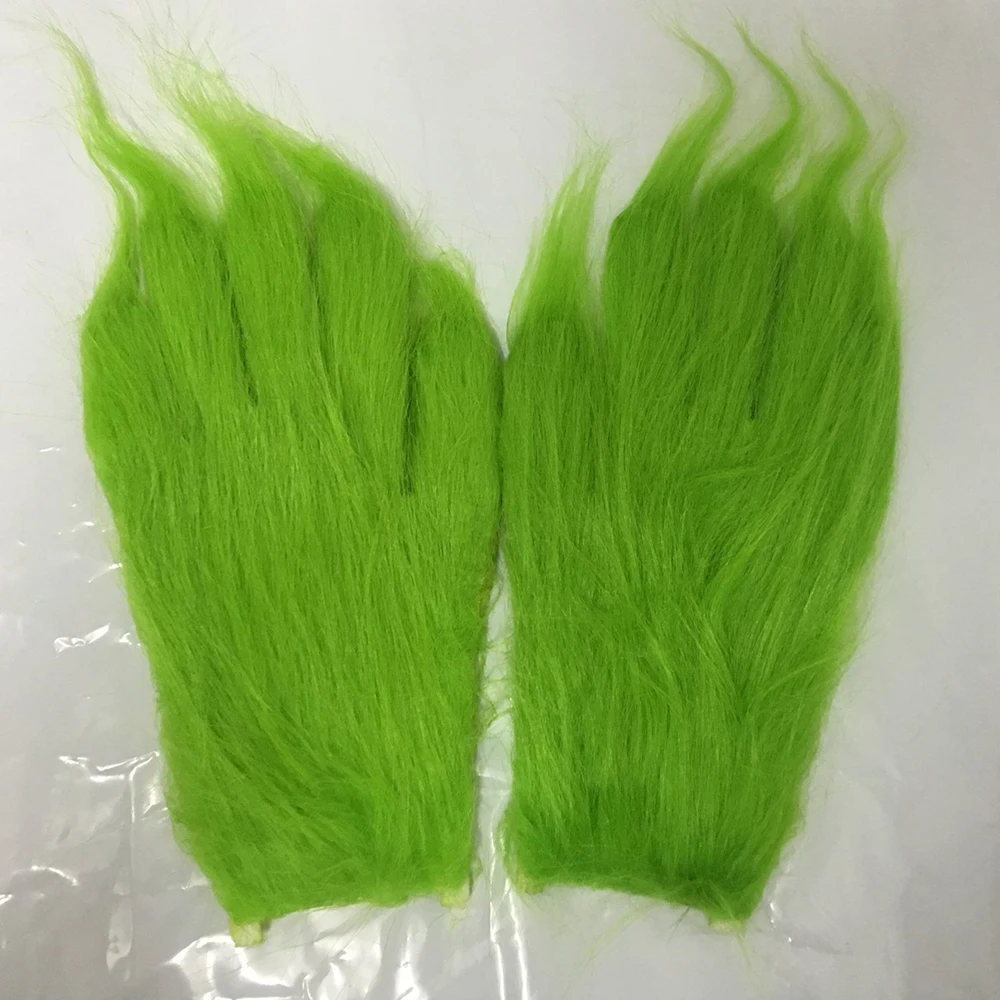 Funny Geek Stole Christmas Wool Cosplay Glove XMAS Costume Props for Kids Adult Gloves