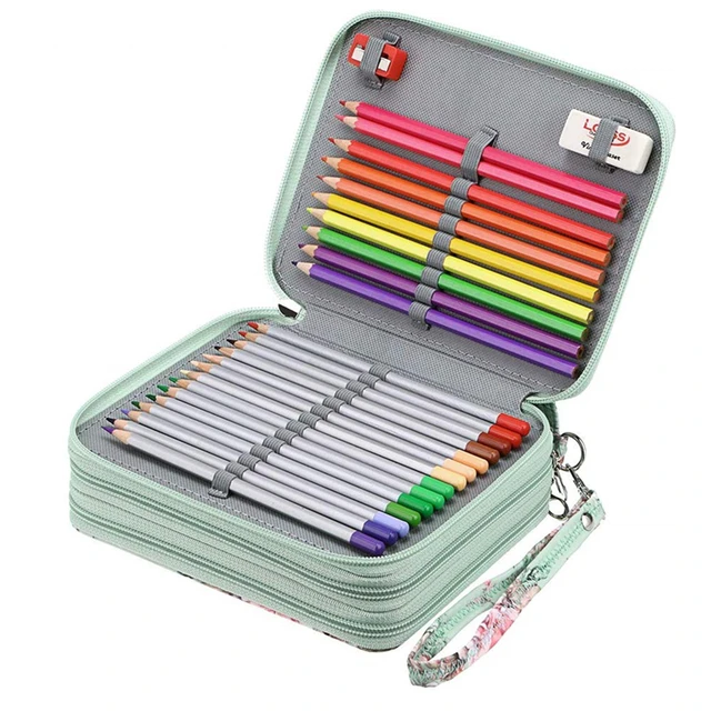 Colored Pencil Organizer Case  Pencil Case Pen Color Pencils - 120  Organizer Case - Aliexpress