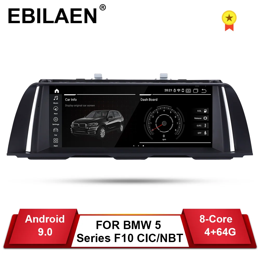 EBILAEN Android 9,0 автомобильный DVD GPS плеер для BMW 5 серии F10 F11 (2011-2016) CIC/NBT авто радио Мультимедиа Навигация 520i стерео EBILAEN Android 9,0 автомобильный DVD GPS плеер для BMW 5 серии F10 F11 (2011-2016) CIC/NBT авто радио Мультимедиа Навигация 520i стерео