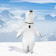 Безопасный надувной костюм с милым медведем, рождественские вечерние костюмы для взрослых, маскарадные вечерние костюмы для костюмированной вечеринки