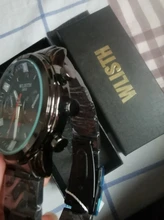 WLISTH-Relojes de pulsera de cuarzo para hombre, pulsera de acero inoxidable, resistente al agua, luminoso, con abertura para fecha, 30M