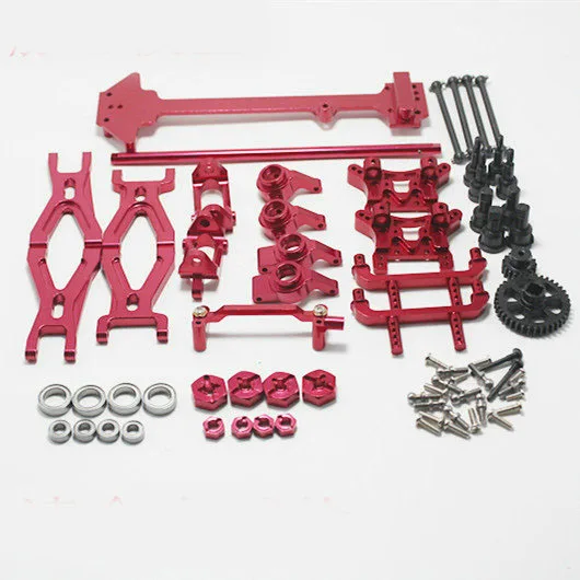 WLtoys A949 A959 A969 A979 A959-B/A969-B/A979-B/K929-B 1:18 RC автомобильные запчасти полный набор металлических обновлений - Цвет: For A Series car