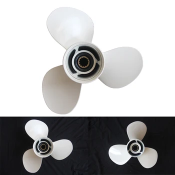 

3 Blades 11 1/4X14G Propellers Prop Aluminum Outboards Propeller White Spline Marine Propeller Boat Parts For Yamaha 40-60HP