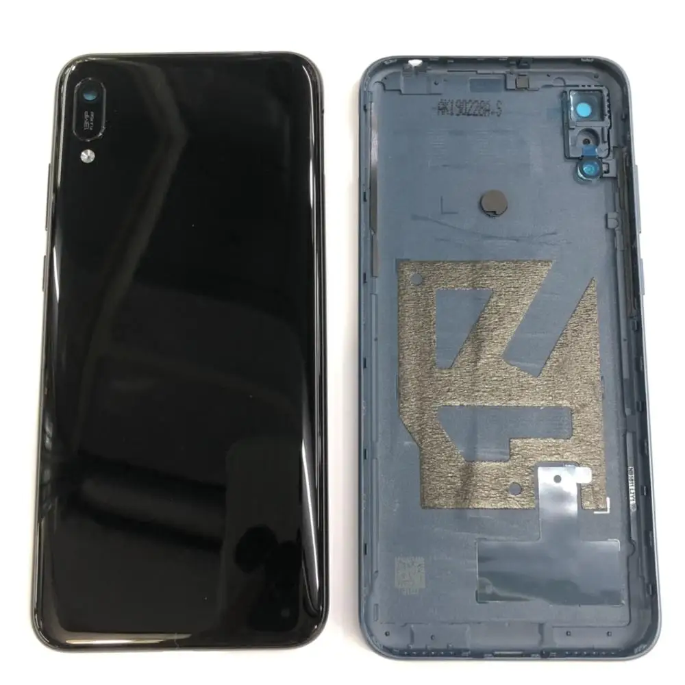 Для huawei Y6 Pro задняя крышка+ стекло для камеры+ клей для Y6 Pro Задняя крышка батареи запасные части
