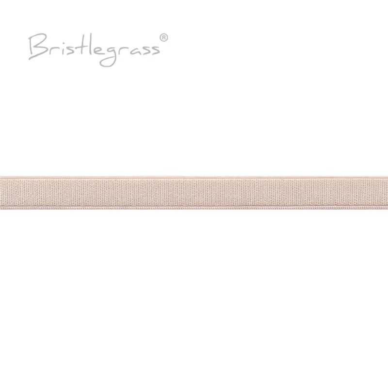 BRISTLEGRASS 2 5 10 50 100 Yard 3/8" 10 mm glänzender BH-Träger Gummiband Spandex Satinband Nylon Schulterband Dessous Nähbesatz – Detail 15