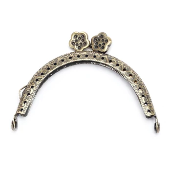 

1PC Metal Frame Clasp DIY Handbag Coin Purse Lock Arch 1X 27cm Frame Accessories
