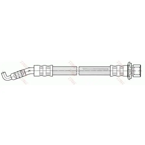 Шланг тормозной задний L 273\ Toyota Avensis 1.6/1.8/2.0/2.2/2.4 03 TRW PHD690