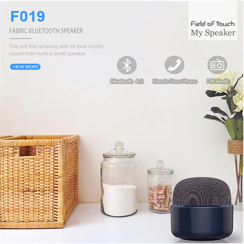 Мини беспроводной Bluetooth динамик s круговой ткани портативный микрофон Форма Сабвуфер Динамик hands-free Звонки, музыка стерео