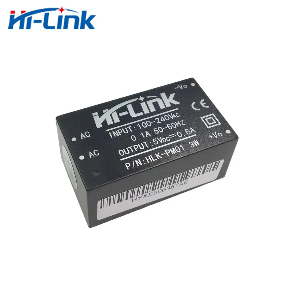 Hi-Link 5V 600mA (3W) Isolated Switching Power Supply 220V Adjustable Step-Down HLK-PM01