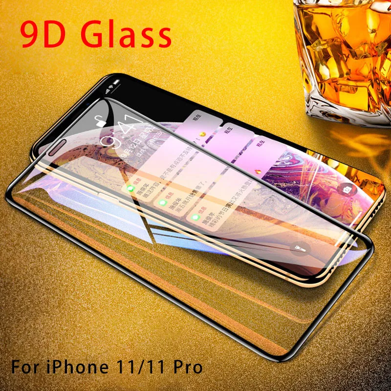 9D твердое Защитное стекло для iPhone 6 6S 7 8 plus X iphone R XS MAX 11 Pro Max защита экрана |
