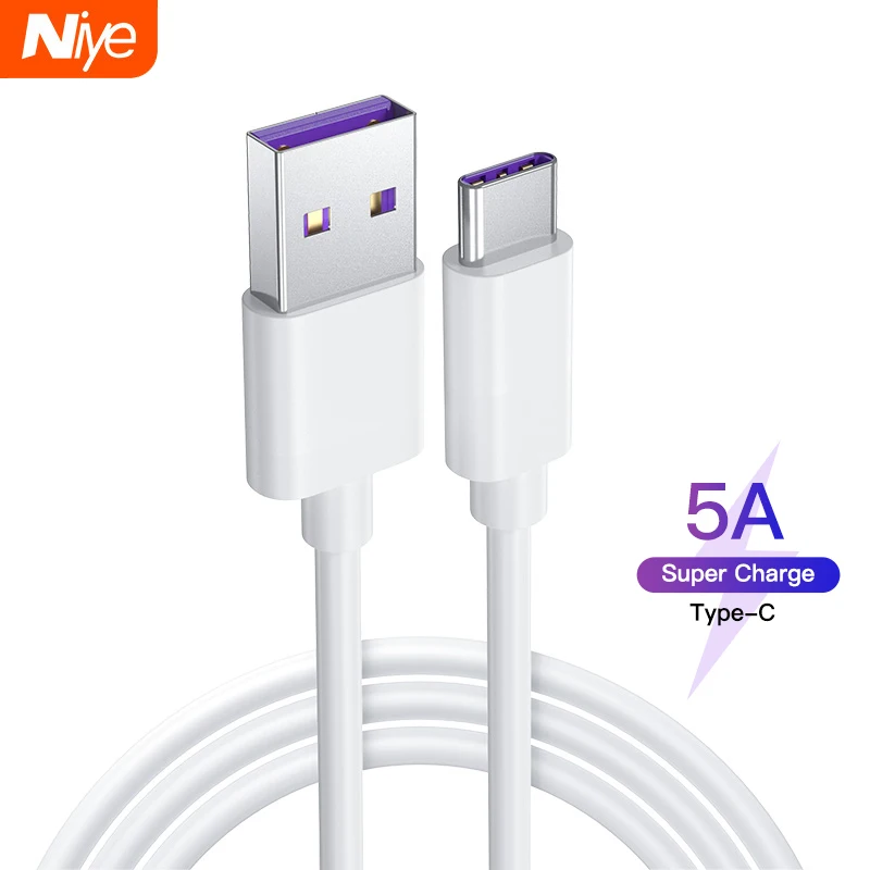 Кабель USB Type C для быстрой зарядки кабель передачи данных 5A Samsung Xiaomi LG Huawei Redmi Android