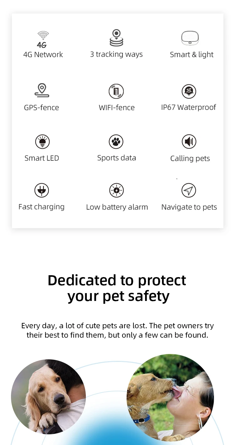 Pet Mini IP67 Водонепроницаемый отслеживающее устройство в реальном времени голосовой монитор GSM/gps трекер для собаки кошки анти-потеря Найти Трекер бесплатное веб-приложение