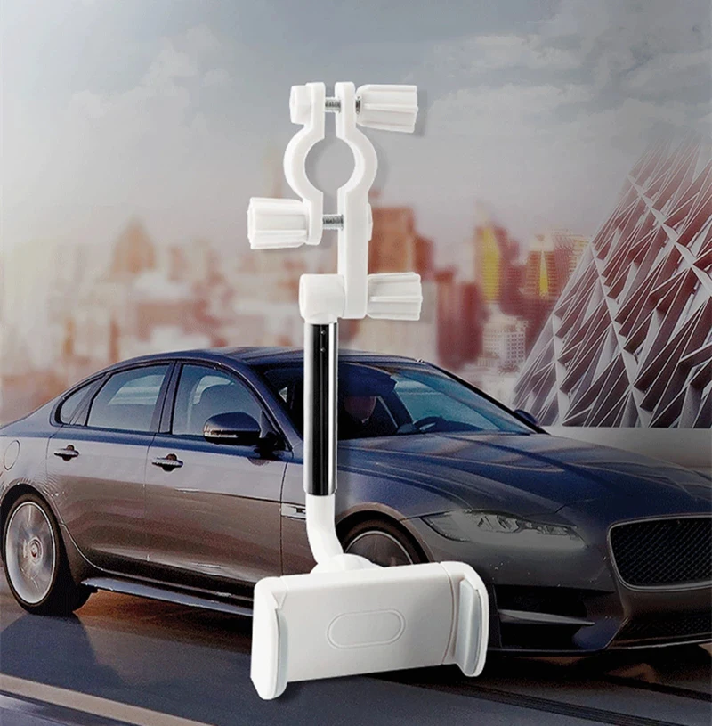 2022 New Car Rearview Mirror Mount Phone Holder For iPhone 12 GPS Seat Smartphone Car Phone Holder Stand Adjustable Support